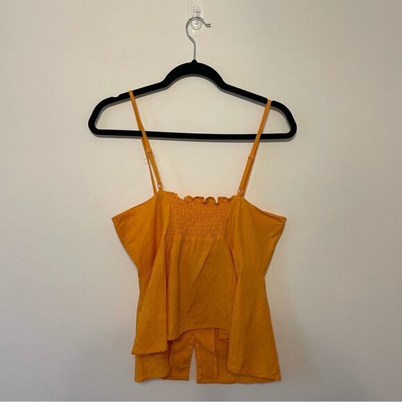 NWT Sofia Jeans M orange tank top coquette summer casual cute button up Barbie - Picture 5 of 7